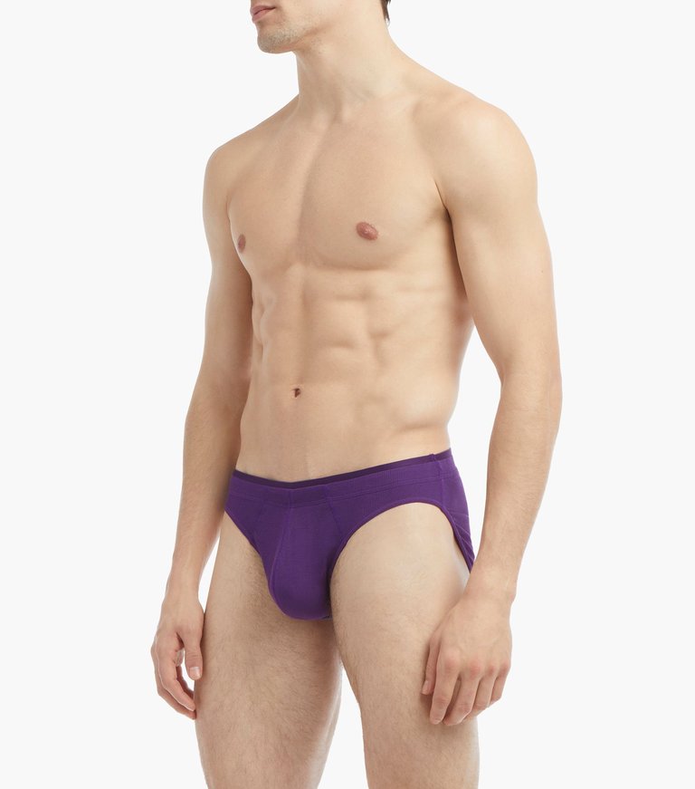 Modal Rib Low-Rise Brief - Tattoo