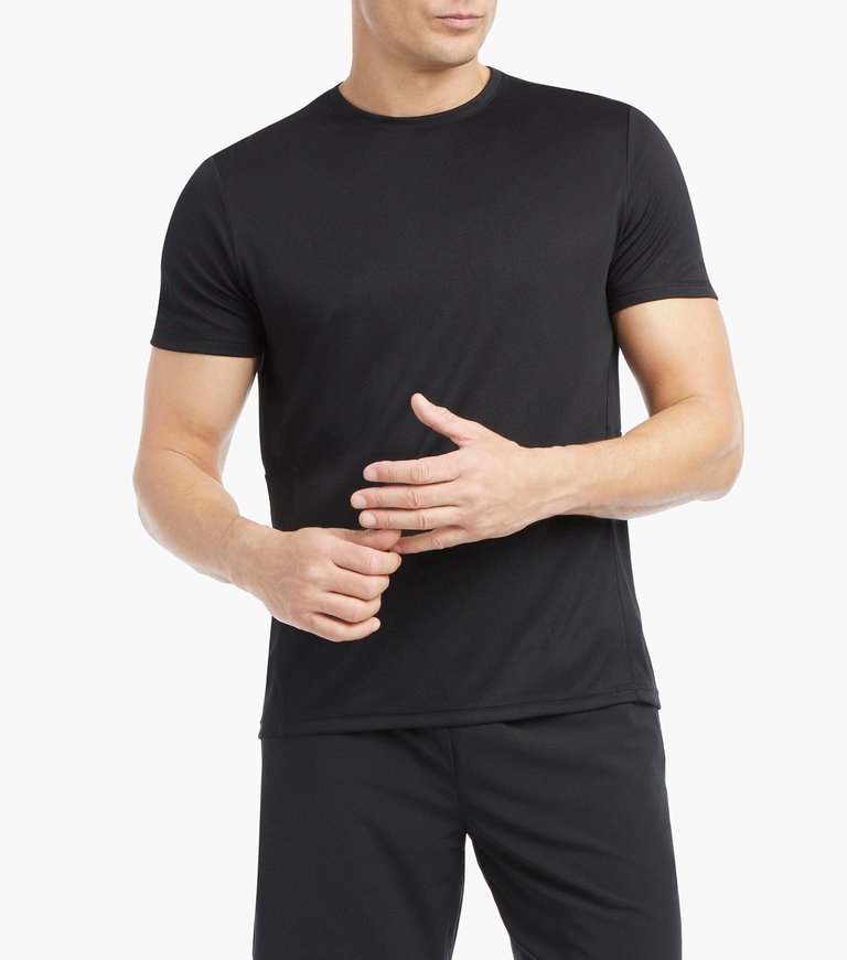 Motivation Activewear Tee - Cavernous Black - Cavernous Black