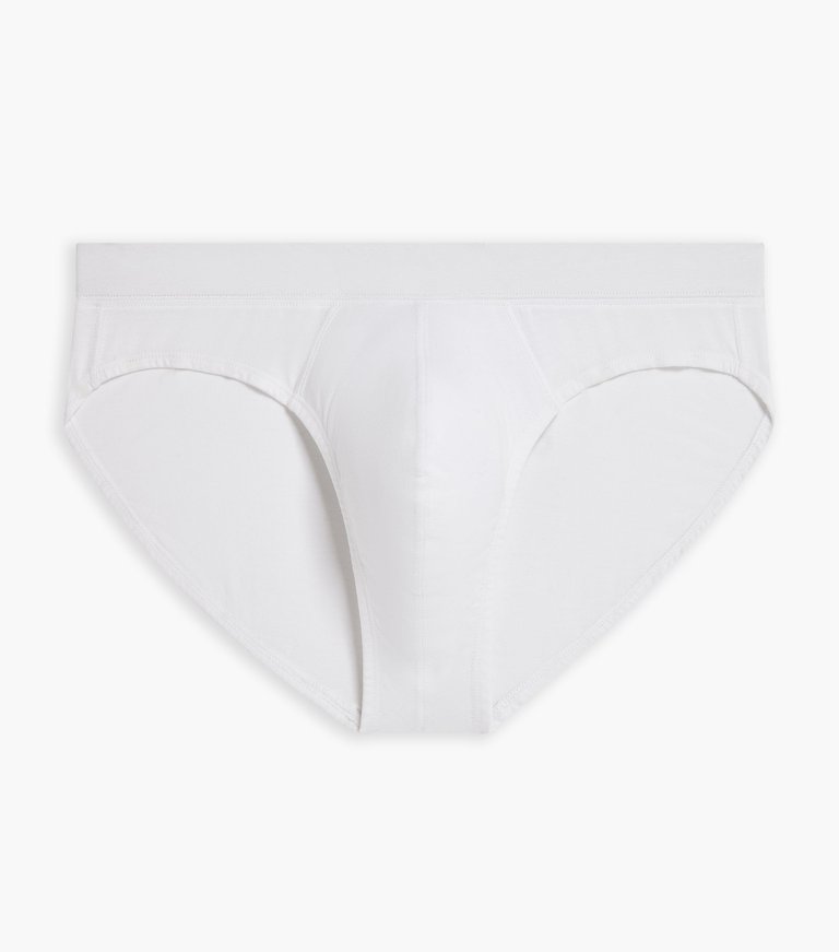 Pima Cotton Bikini Brief - White