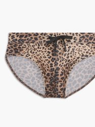 Rio Swim Brief - Nautral Leopard