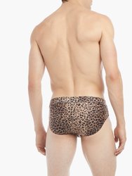 Rio Swim Brief - Nautral Leopard