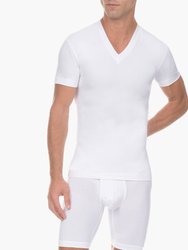 Shapewear Form V-Neck T-Shirt - White