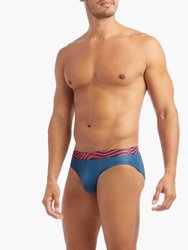 Sliq Brief - Dark Blue/Waves