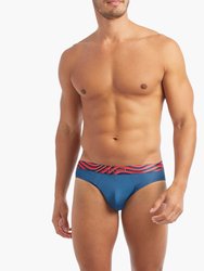 Sliq Brief - Dark Blue/Waves