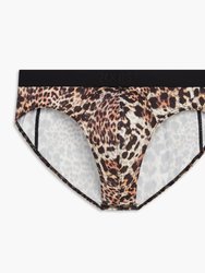 Sliq Brief - Mixed Leopard