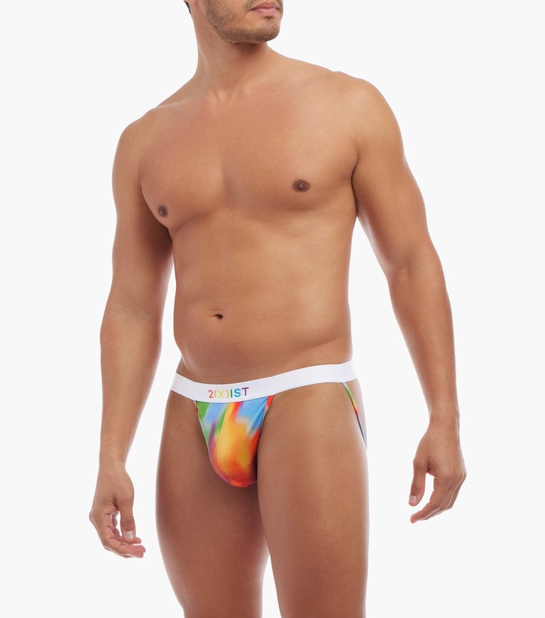 Sliq Jock Strap - Rainbow Swirl