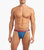 Sliq Micro Y-Back Thong - Dark Blue With Waves Waistband