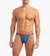 Sliq Micro Y-Back Thong - Dark Blue With Waves Waistband