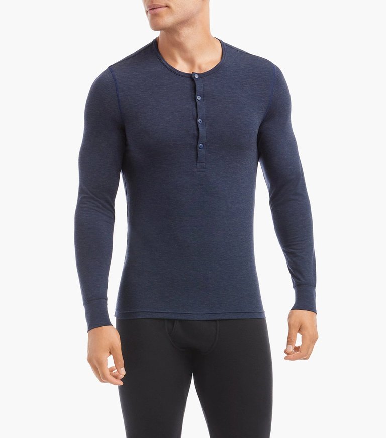 Warm Knit Merino Long Sleeve Henley