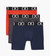 (X) Sport 6" Boxer Brief - Fiery Red/Varsity Navy/Stripe - Fiery Red/Varsity Navy/Stripe