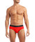 (X) Sport Mesh No-Show Brief 3-Pack - Fiery Red/Electric Blue/Safety Yellow