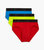 (X) Sport Mesh No-Show Brief 3-Pack - Fiery Red/Electric Blue/Safety Yellow - Fiery Red/Electric Blue/Safety Yellow