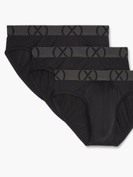 (X) Sport Mesh No-Show Brief - Black - Black