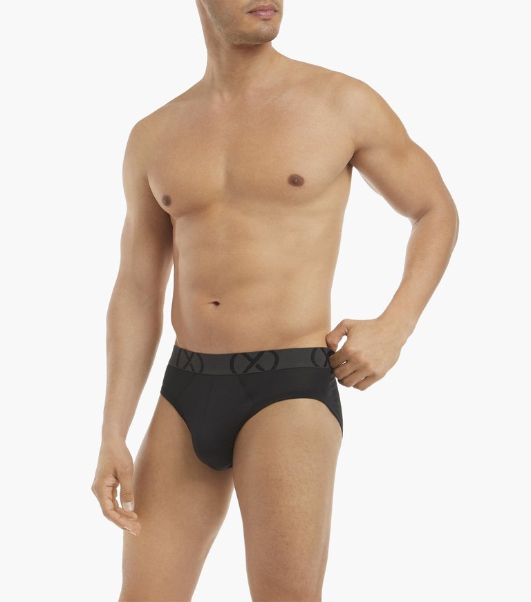 (X) Sport Mesh No-Show Brief - Black