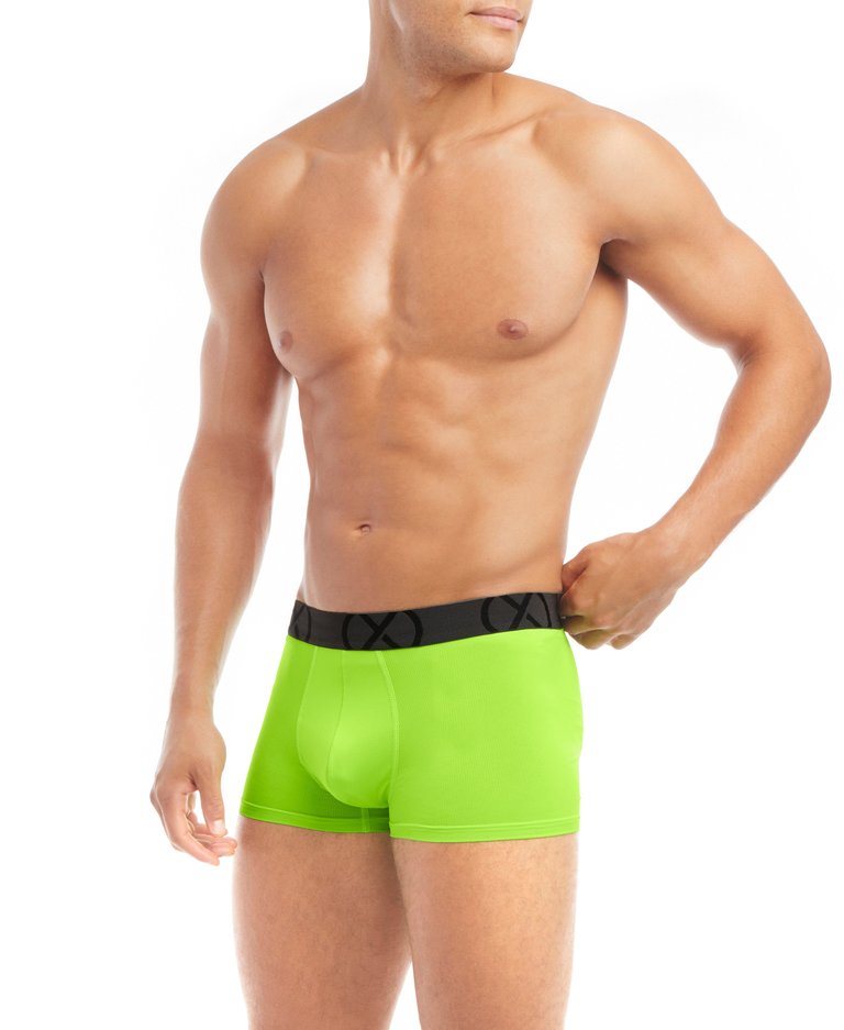 (X) Sport Mesh | No-Show Trunk 3-Pack - Surf The Web/Green Gecko/Knock Out Pink