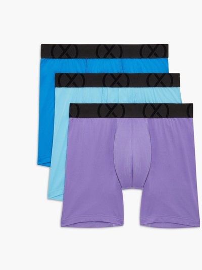 2(X)IST (X) Sport Mesh | 6" Boxer Brief 3-pack - Electric Blue/Lavender Purple/Bluefish product