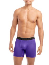 (X) Sport Mesh | 6" Boxer Brief 3-Pack - Performance Purple/Shocking Orange/Atomic Blue