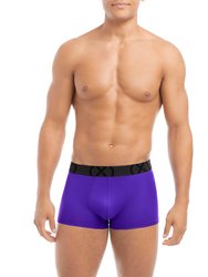 (X) Sport Mesh | No-Show Trunk 3-Pack - Performance Purple/Shocking Orange/Atomic Blue