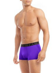 (X) Sport Mesh | No-Show Trunk 3-Pack - Performance Purple/Shocking Orange/Atomic Blue