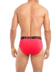 (x) Sport | No-Show Brief 3-Pack - Electric Blue/Diva Pink/Electric Green