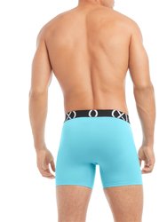 (X) Sport | 6" Boxer Brief 3-Pack - Electric Blue/Shocking Orange/Blue Fish