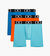 (X) Sport | 6" Boxer Brief 3-Pack - Electric Blue/Shocking Orange/Blue Fish - Electric Blue/Shocking Orange/Blue Fish