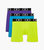 (x) Sport | 6" Boxer Brief 3-Pack - Safety Yellow/Atomic Blue/Electric Purple - Safety Yellow/Atomic Blue/Electric Purple