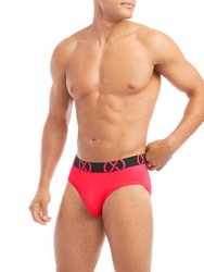 (x) Sport | No-Show Brief 3-Pack - Electric Blue/Diva Pink/Electric Green