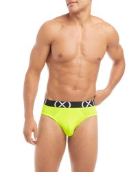 (X) Sport | No-Show Brief 3-Pack - Safety Yellow/Atomic Blue/Electric Purple