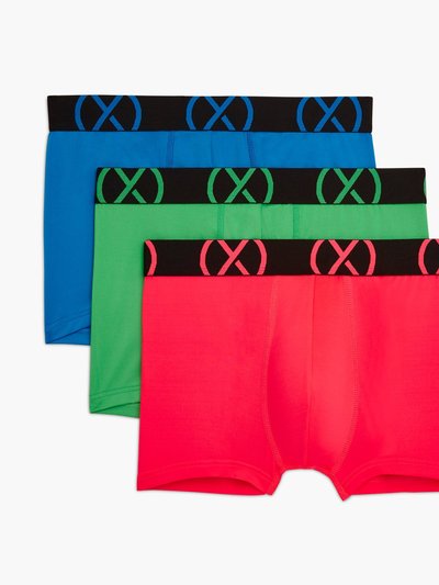 2(X)IST (X) Sport | No-Show Trunk 3-Pack - Electric Blue/Diva Pink/Electric Green product