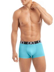 (X) Sport | No-Show Trunk 3-Pack - Electric Blue/Shocking Orange/Blue Fish