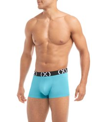 (X) Sport | No-Show Trunk 3-Pack - Electric Blue/Shocking Orange/Blue Fish