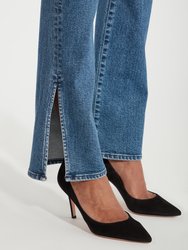 High Rise Split Seam Bell Jeans