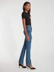 High Rise Split Seam Bell Jeans