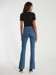 High Rise Split Seam Bell Jeans