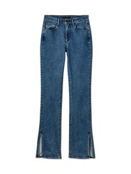 High Rise Split Seam Bell Jeans