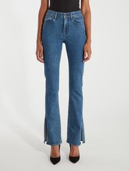 High Rise Split Seam Bell Jeans