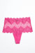 So Fine Lace High Cut Thong In Pink Orchid - Pink Orchid