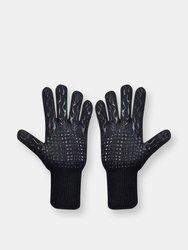 3P Experts Heat Resistant BBQ Gloves - Black