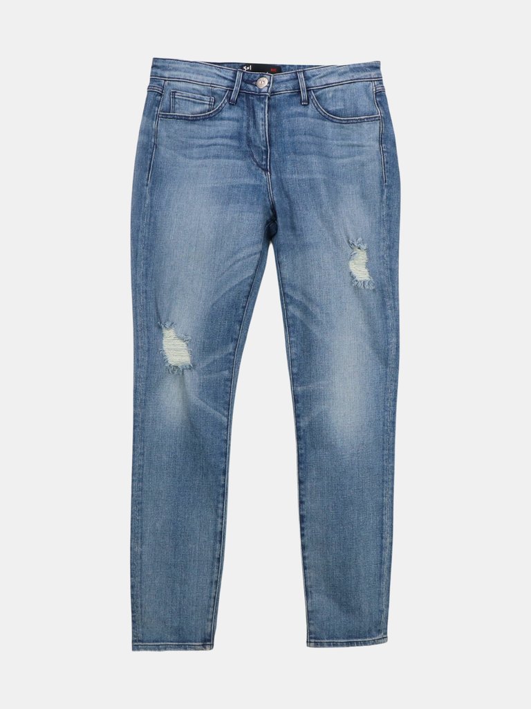 3X1 Women's Bergen Crop Pencil Jean - Bergen