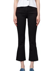 Women's W25 Midway Gusset Zipper Black Jeans - Black