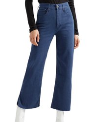 Women's W4 Shelter Wide Leg Crop Arrow Jeans - Blue