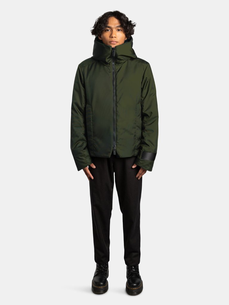 Ansel Men's Jacket in Econyl® - Olive