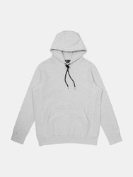 Hoodie in Heavyweight American Cotton - White Blend