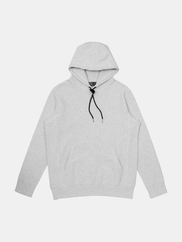 Hoodie in Heavyweight American Cotton - White Blend