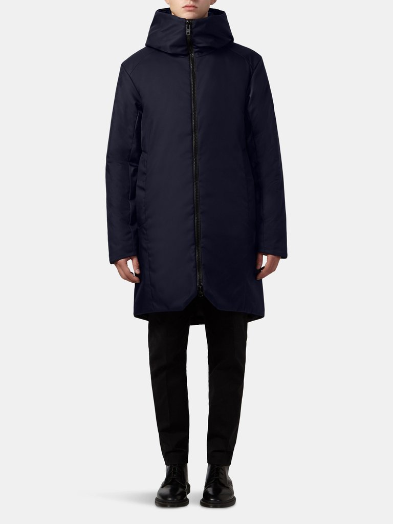 Men's 3/4 Parka in Econyl® - Navy