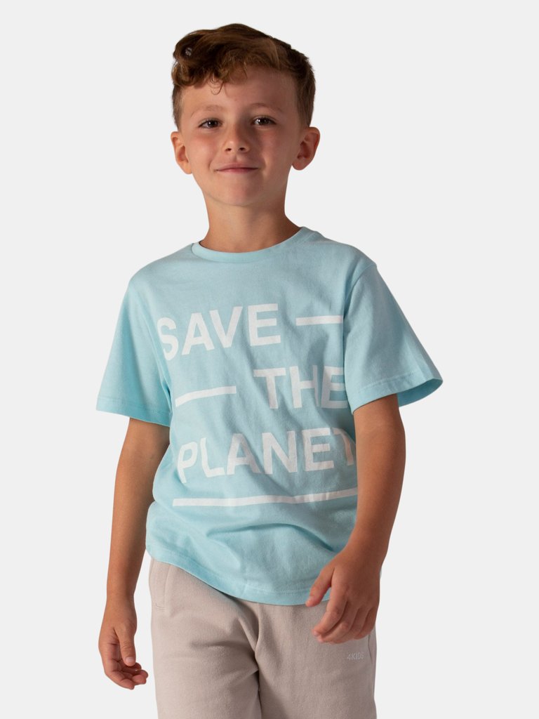 Slogan T-Shirt Blue