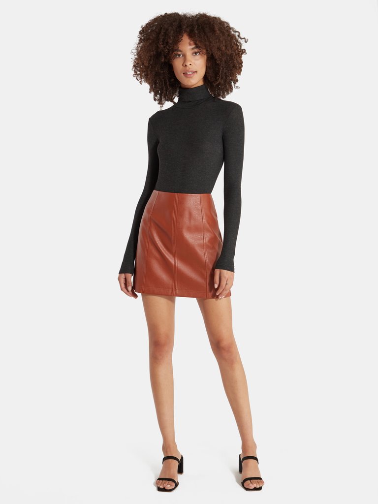 Carson Faux Leather Mini Skirt 