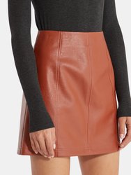 Carson Faux Leather Mini Skirt 