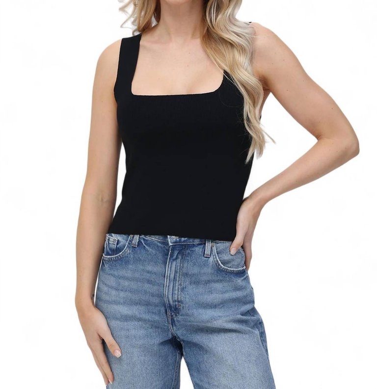 Eva Tank Top In Black - Black